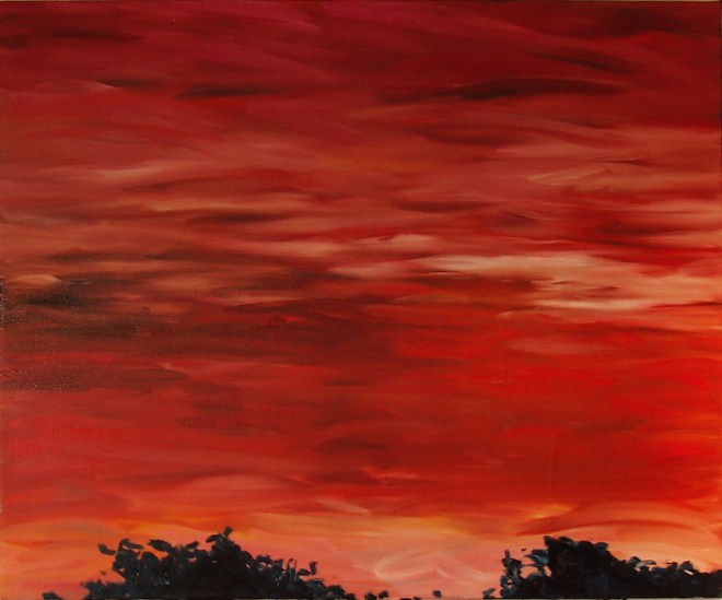 Red Heat, 2006, oil on canvas, 38x48 inches PRIVATE COLLECTION