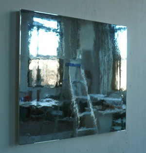 Carrie Yamaoka, 36 by 36 (clear #2) 2009. Mylar, flexible urethane resin and mixed media. Courtesy of the artist.